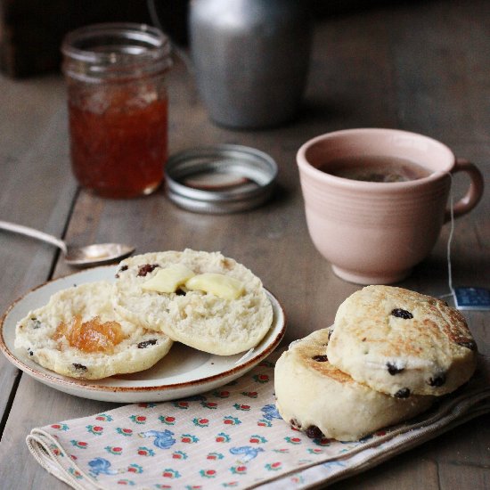 Cinnamon Raisin English Muffins