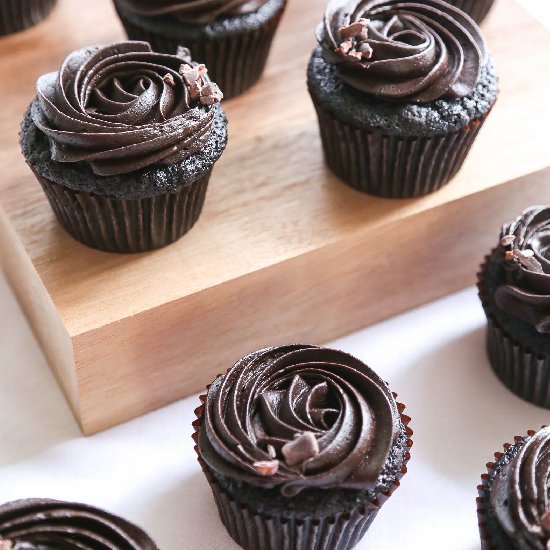 Perfect Chocolate Espresso Cupcakes