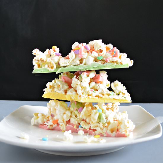 White Chocolate Popcorn Brittle