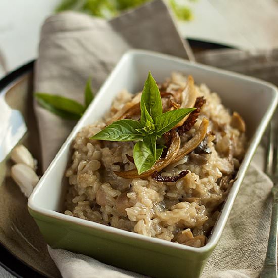 Risotto with Oyster Mushrooms