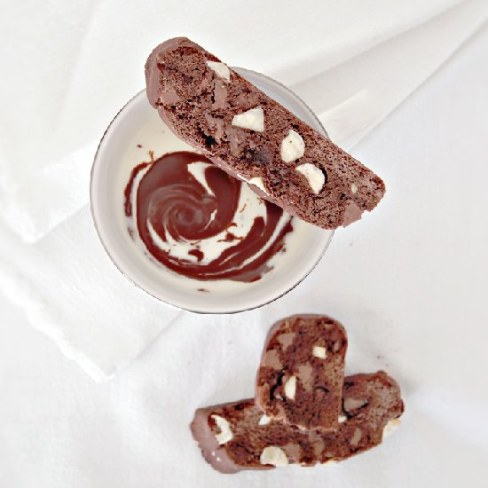 Chocolate Hazelnut  Biscotti