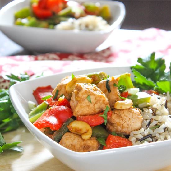 Healthy Cashew Chicken