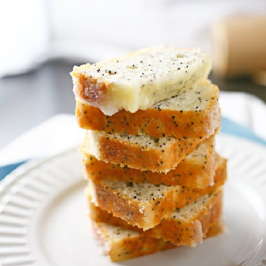 Lemon Poppy Seed Mini Loaf Cakes