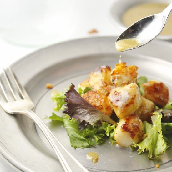 Seared Scallops w/Bacon Vinaigrette