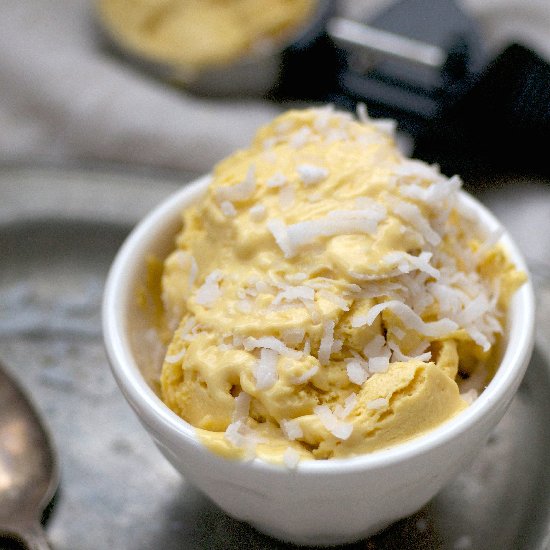 Creamy coconut ice cream