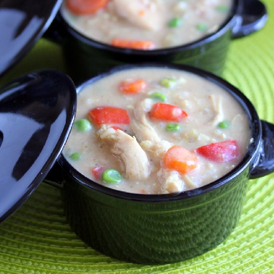 Curried Chicken Rice Soup