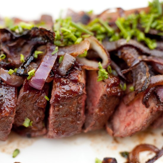 Tri-Tip With Pomegranate BBQ Sauce