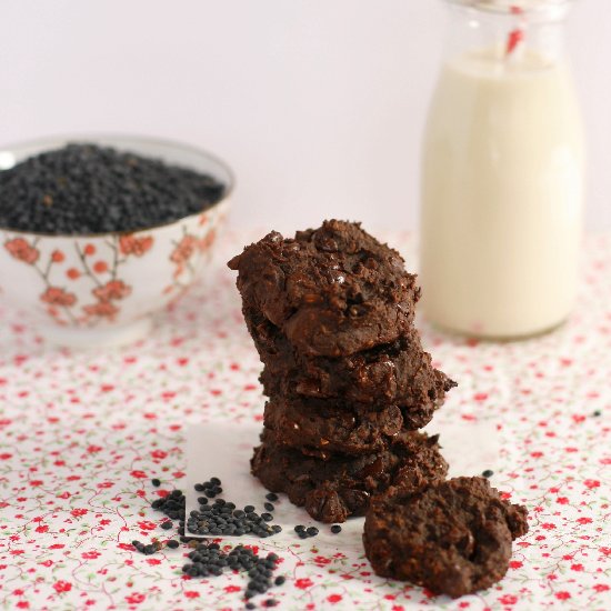 Flourless Dark Chocolate Cookies