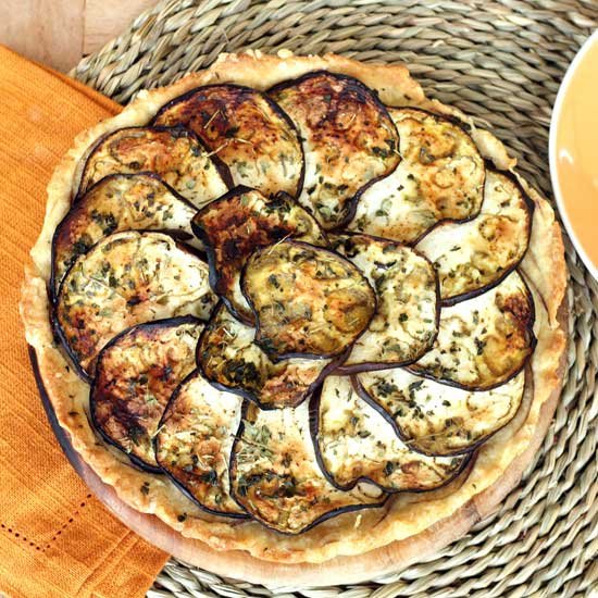 A Super Easy Eggplant Tart