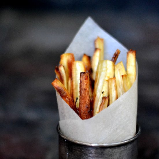 Maple Roasted Parsnip Fries