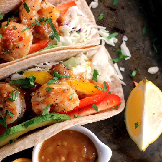 Rosemary Citrus Shrimp Tacos