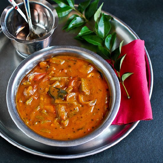 Pirandai in Spicy Tamarind Gravy