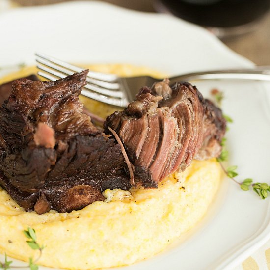 Braised Short Ribs and Cheesy Grits