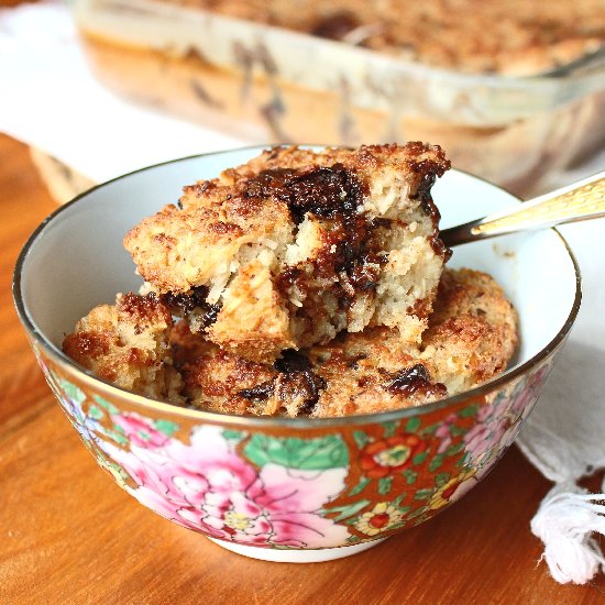 Bread Pudding w/ Chocolate