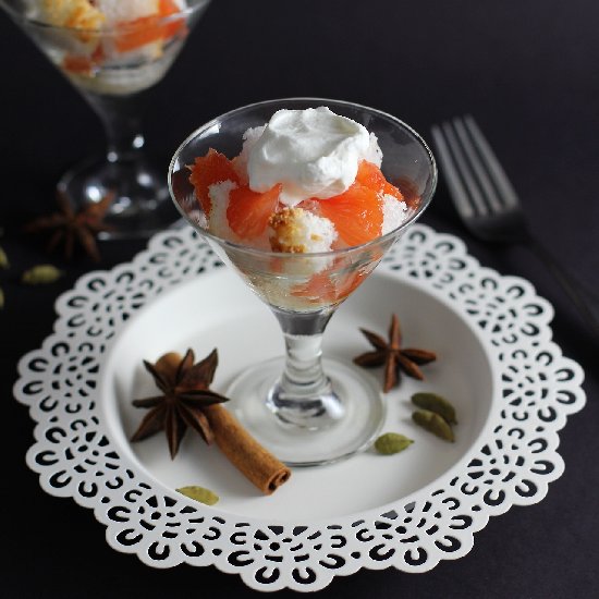 Grapefruit & Angel Food Cake Trifle