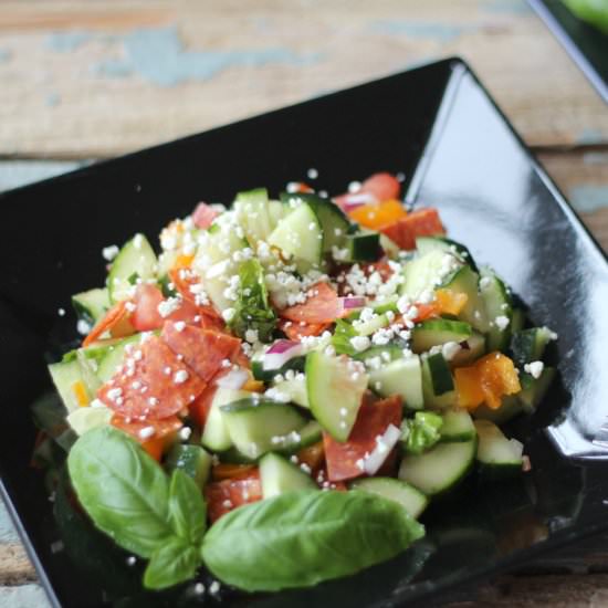 Greek Cucumber Salad, Vegan Opt.