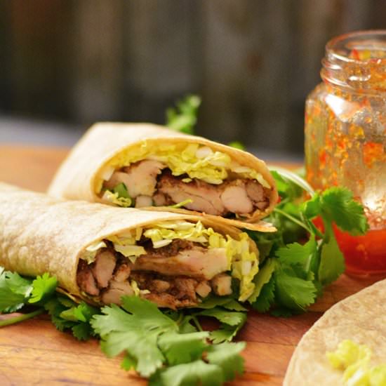 Spiced Grilled Chicken Wrap