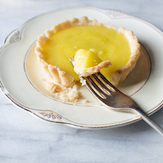 Lemon Tartlets with Olive Oil