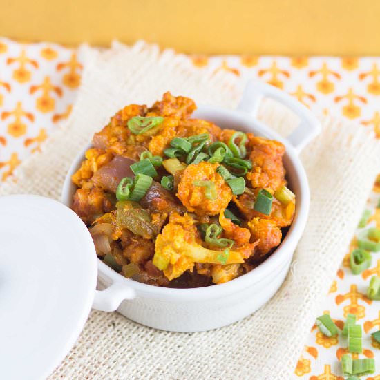 Baked Gobi (Cauliflower) Manchurian