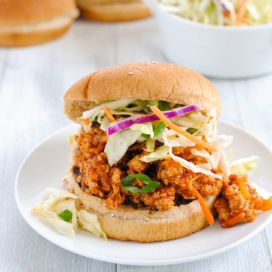 Asian-Style Chicken Sloppy Joes