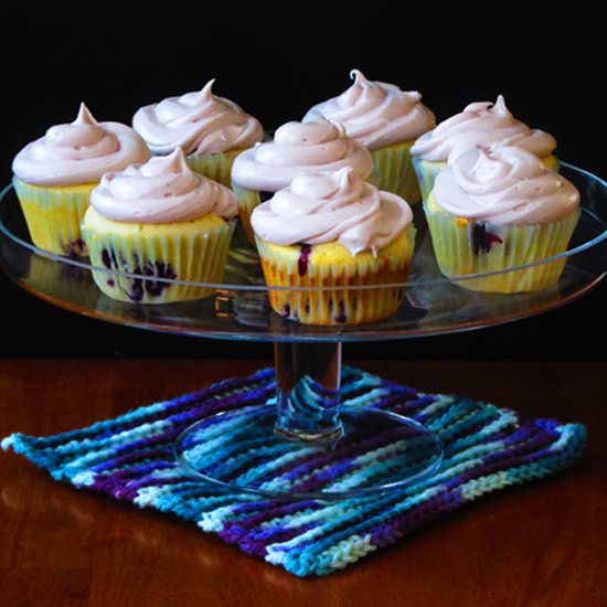 Double Blueberry Cupcakes