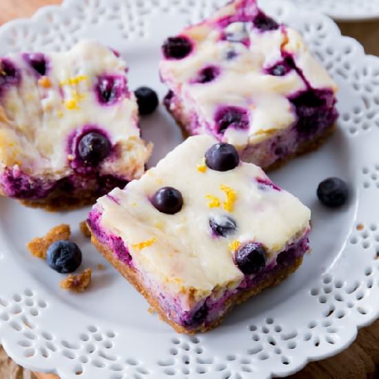 Lemon Blueberry Cheesecake Bars