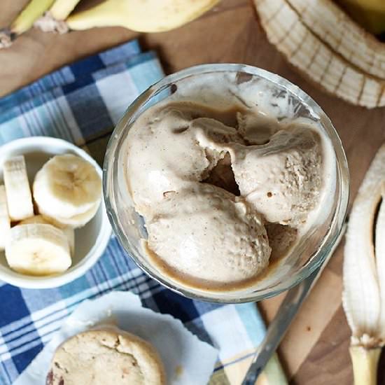 Roasted Banana Ice Cream