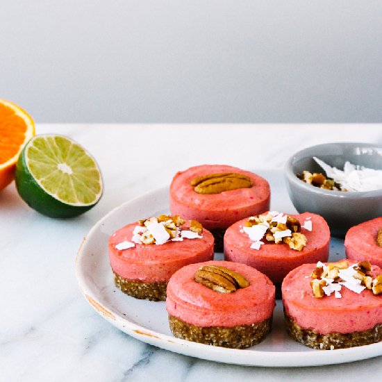 Raw Citrus Cream Cakes