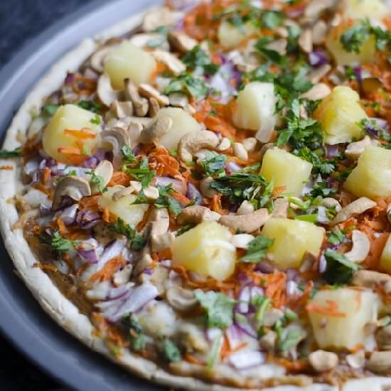 Thai Peanut Chicken Pizza