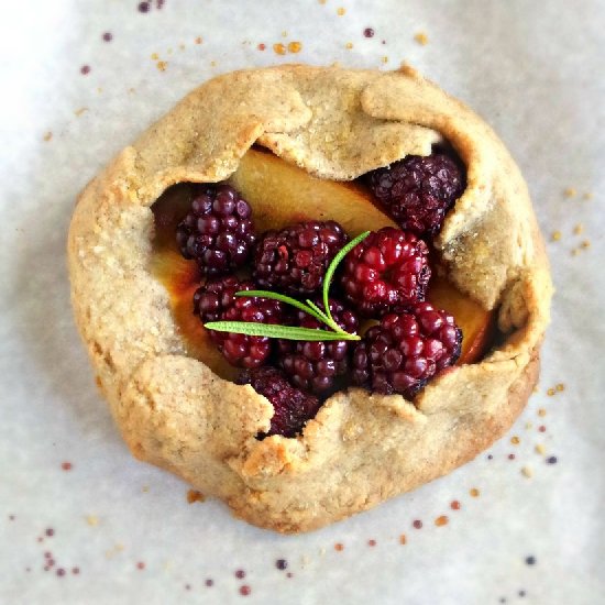 Blackberry Nectarine Tarts