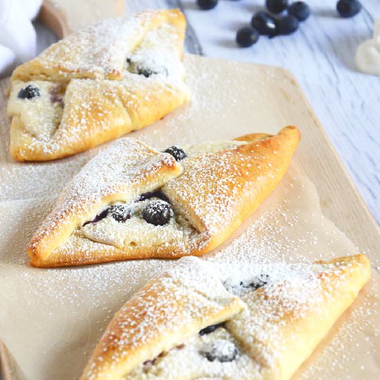 Blueberry & Honey Cream Croissants