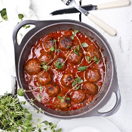 Beef Meatballs in Sauce