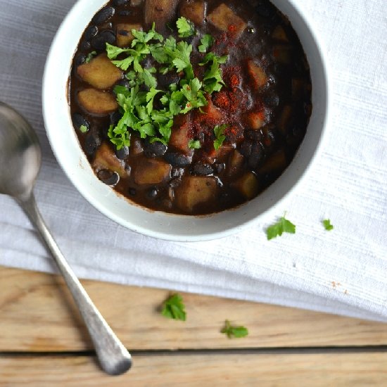 Black Bean and Sweet Potato Stew