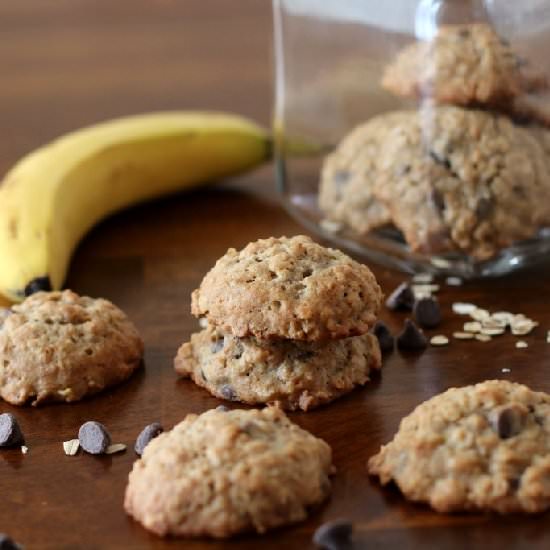 Banana Chocolate Chip Cookies