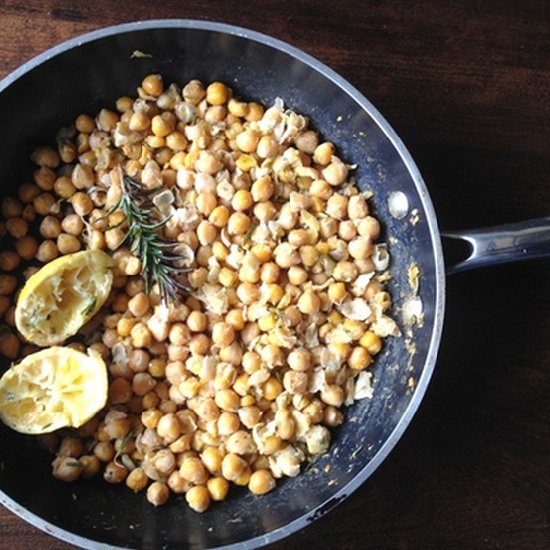 Smashed Chickpeas with Rosemary