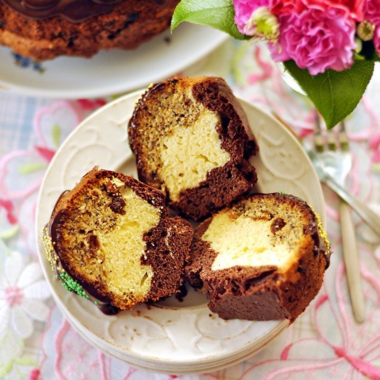 Chocolate Poppy Seed Pound Cake