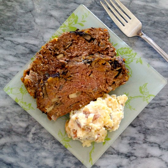 Vegetable and Cheddar Meatloaf