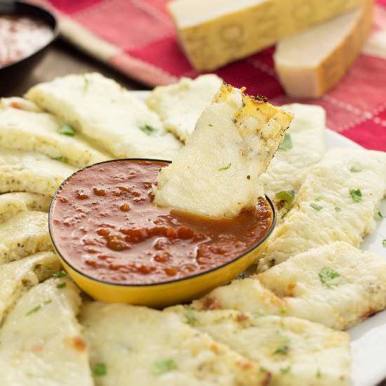 Cheesy Cauliflower Breadsticks