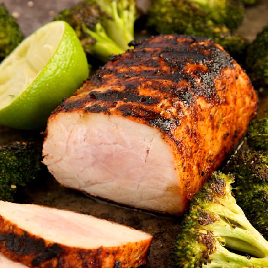 Grilled Chili Lime Pork Tenderloin