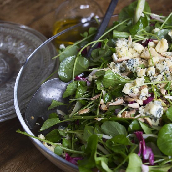 Bitter Greens with Quince Dressing