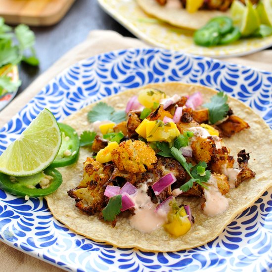 Roasted Cauliflower Street Tacos