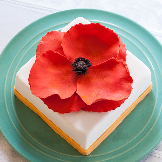 Red Poppy Cake