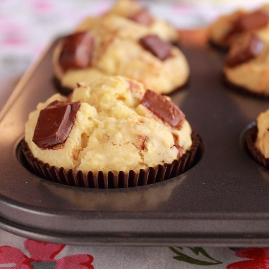 Triple Chocolate Chunk Muffins