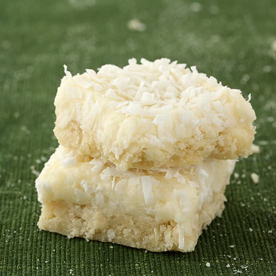 Coconut Lime Meltaway Cookie Bars