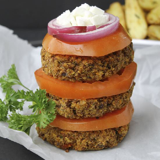 Greek Quinoa Burgers