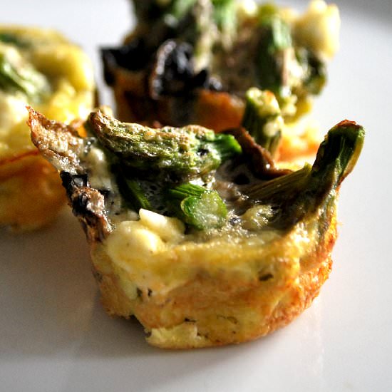 Mushroom and Asparagus Egg McMuffin