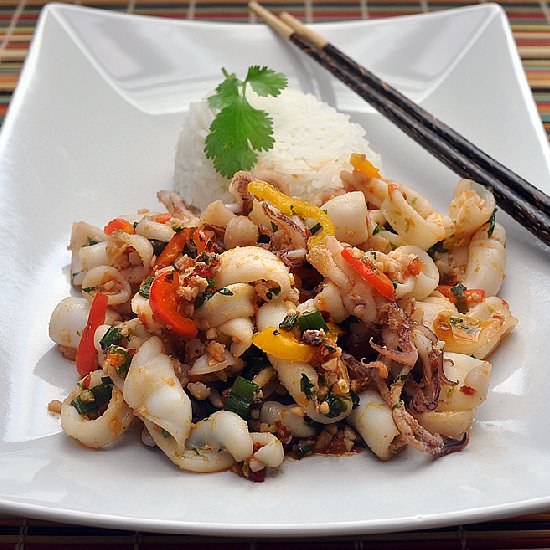 Squid Stir Fry – Thai style