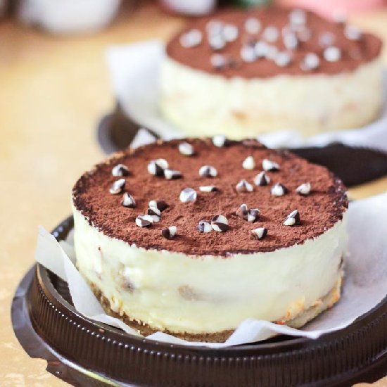 Light Tiramisu Mousse Cake