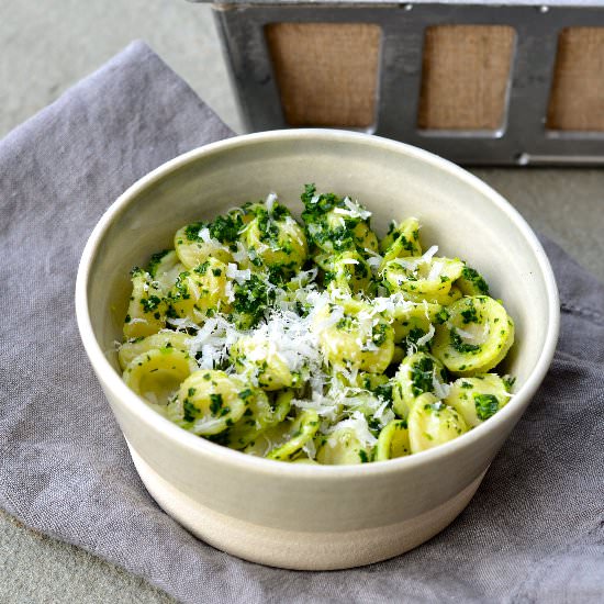 Orecchiette with Cavolo Nero Pesto