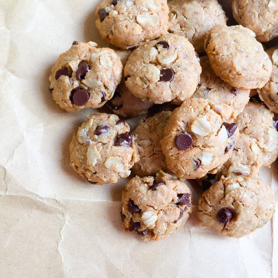 Mini PB Chocolate Chip Cookies